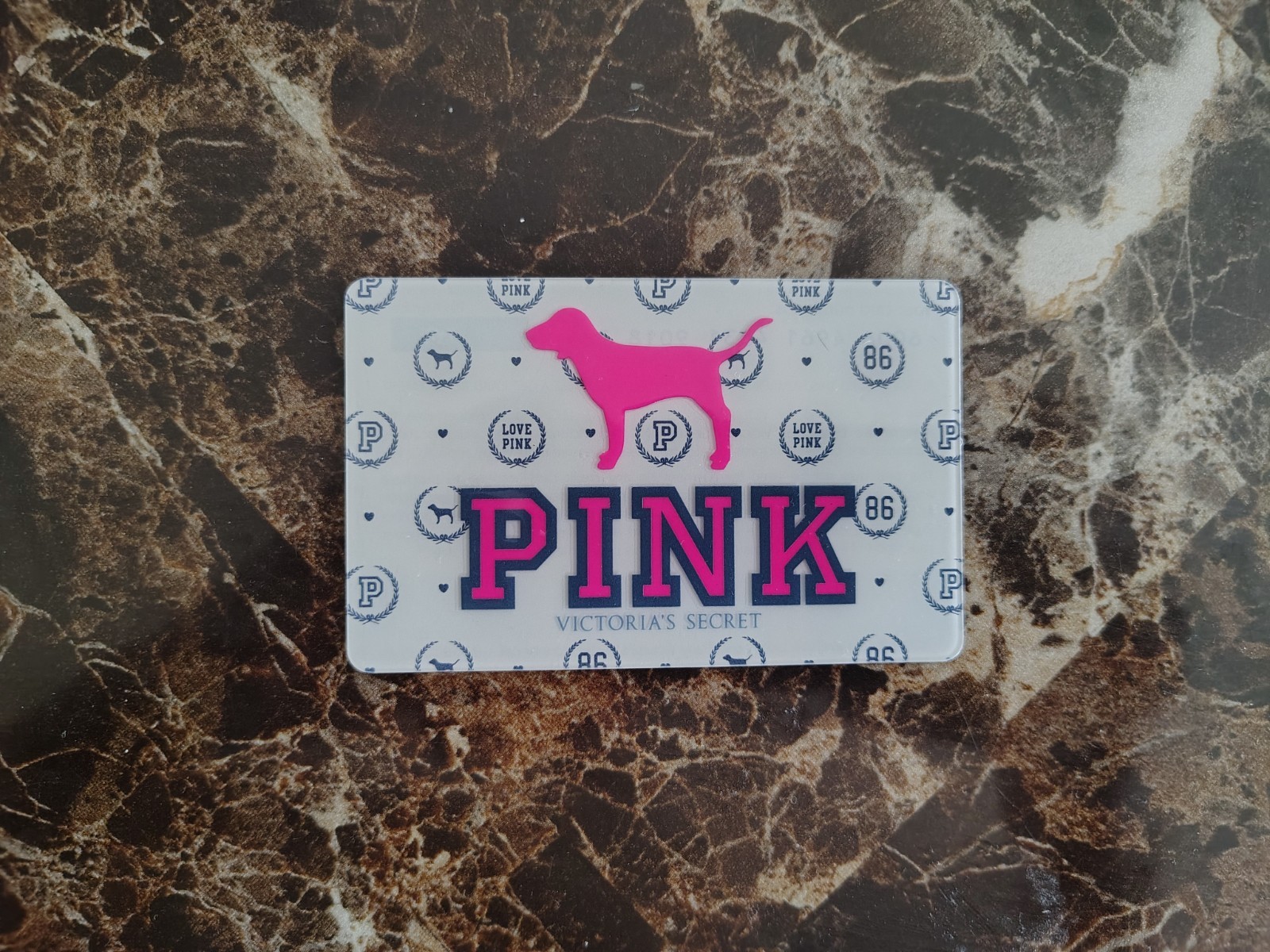 RARE & VHTF PINK Collectible Gift Card. $0 Balance