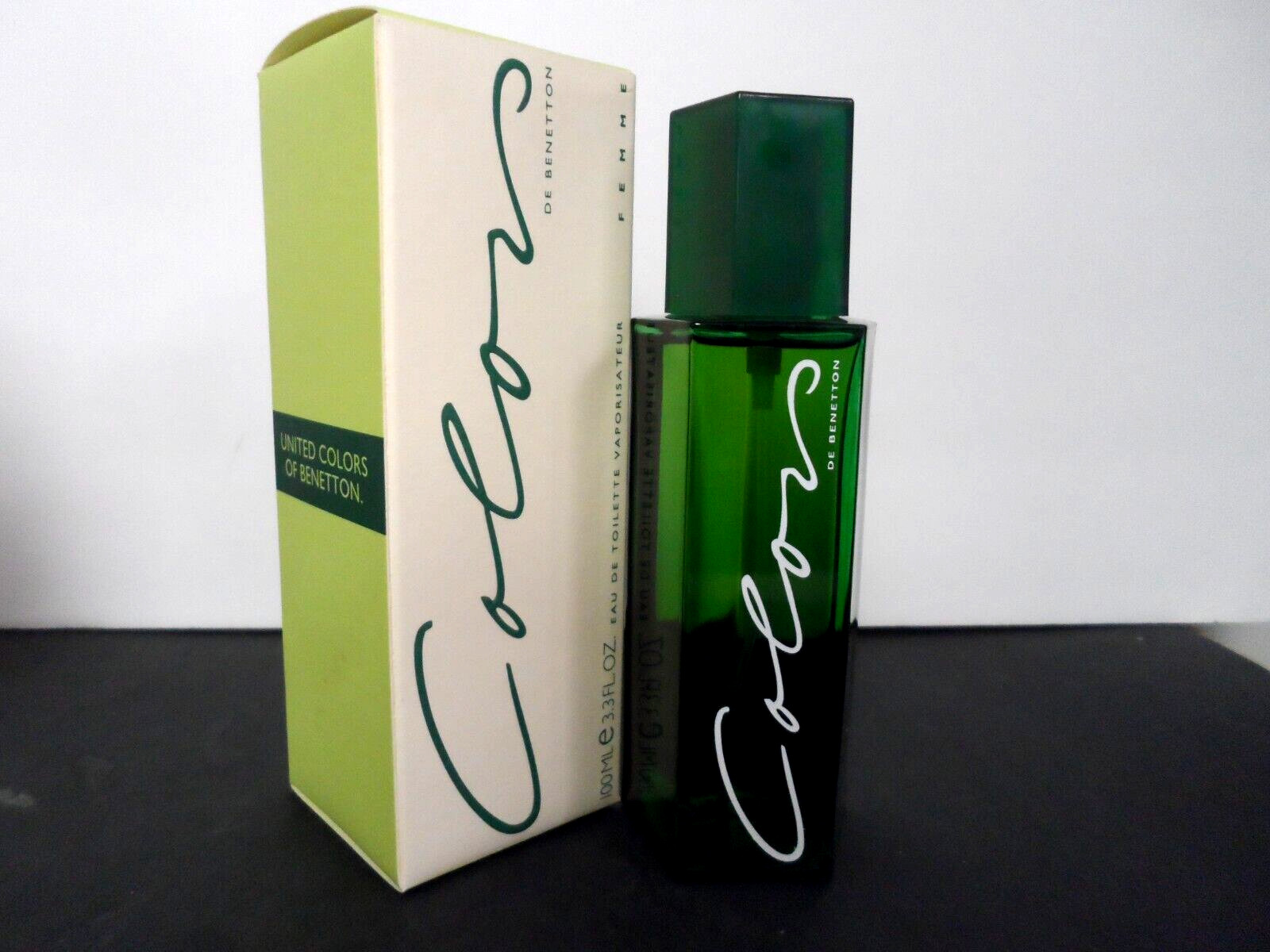 Colors of Benetton Femme Woman EDT Spray 3.3 oz / 100 ml New  Green Vintage