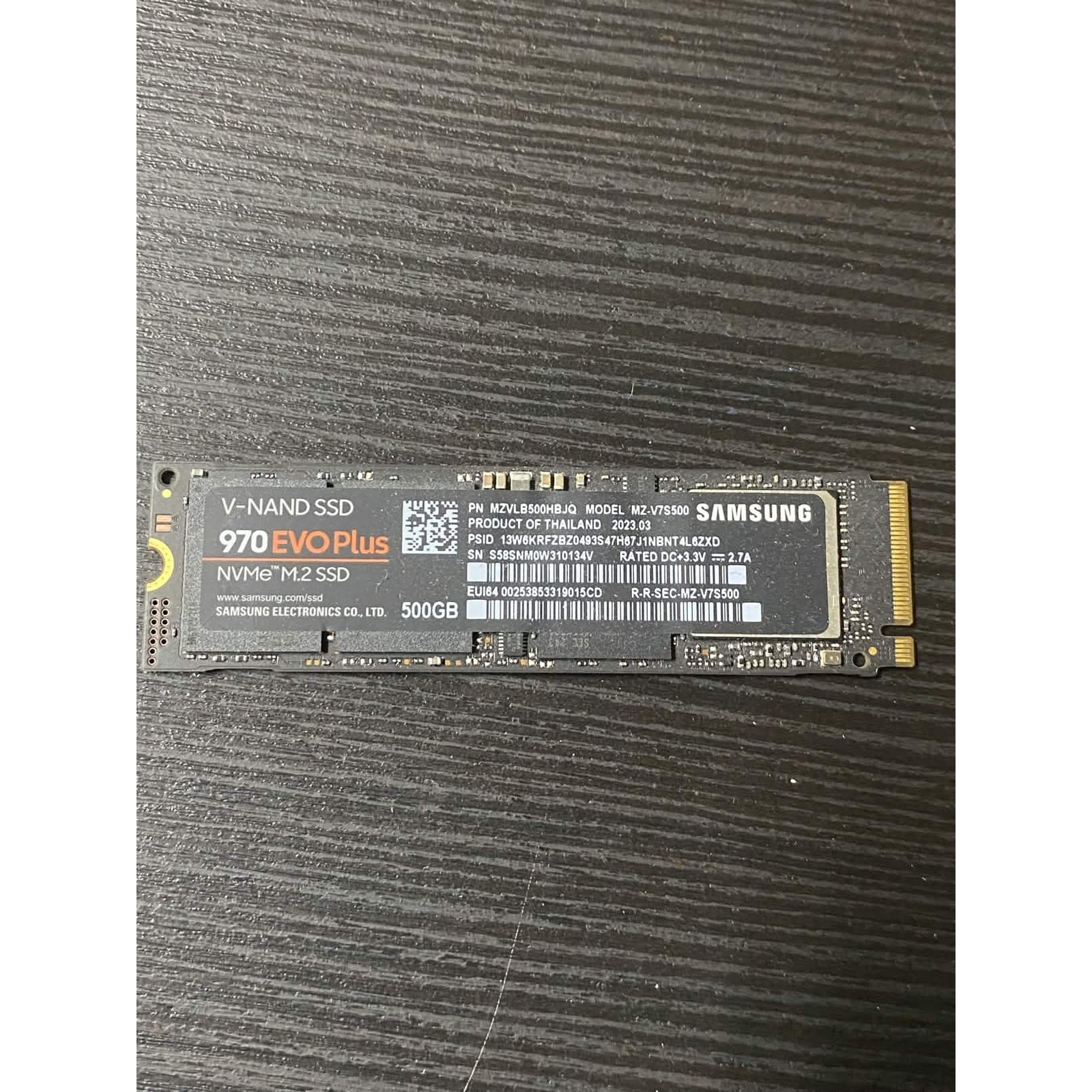 Samsung 970 EVO Plus 500GB NVMe M.2 SSD PCIe Gen3 x4 (MZ-V7S500B/AM) (Open Box)