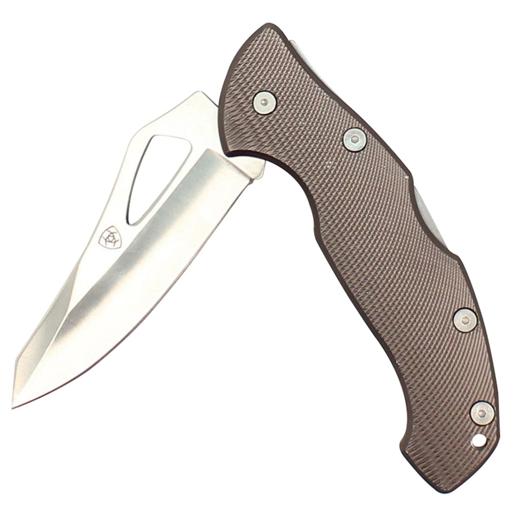 25MF Large Ariat Folding Plain Blade Knife