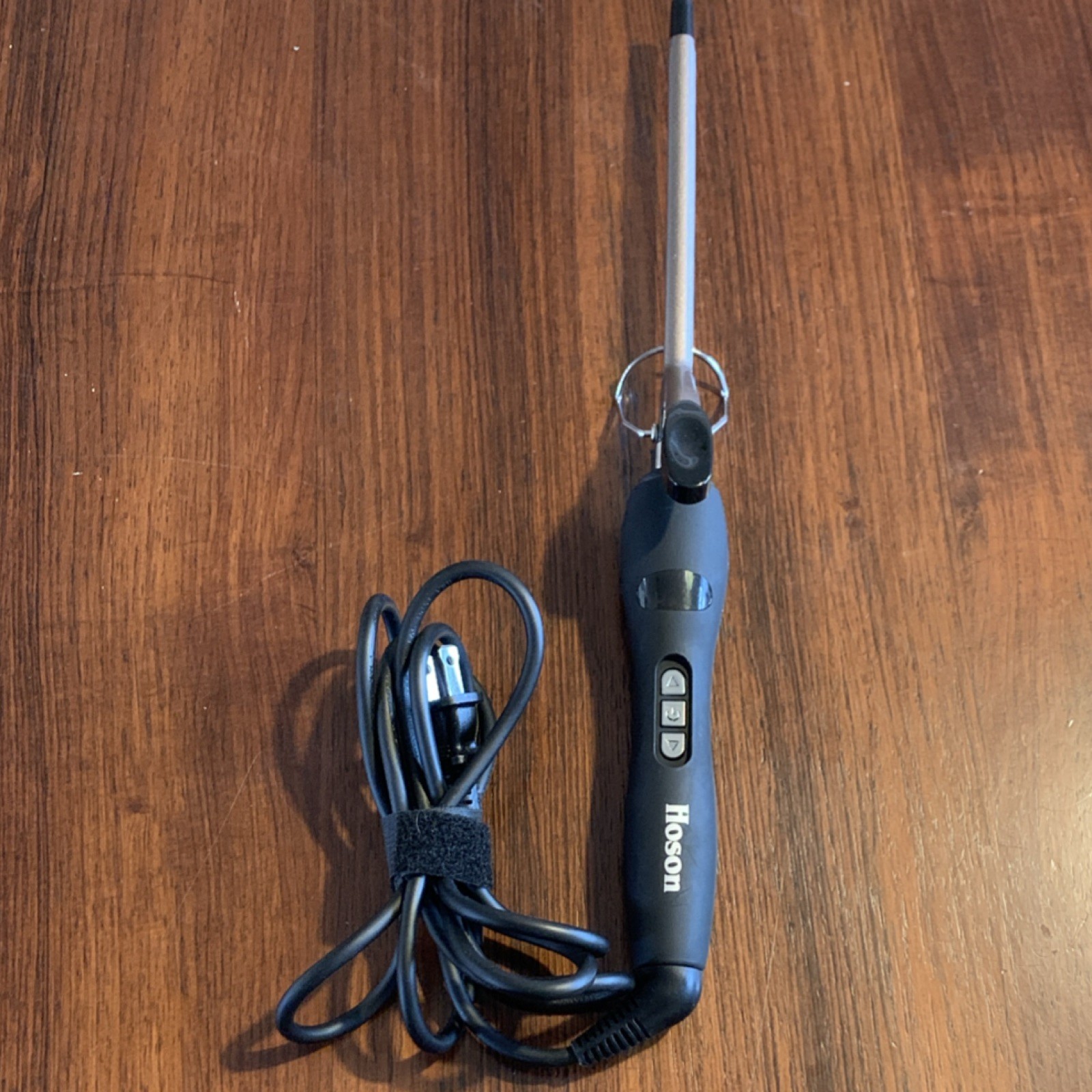 Hoson 3/8 Inch Ceramic Curling Iron Adjustable Heat Cool Tip Electric Black