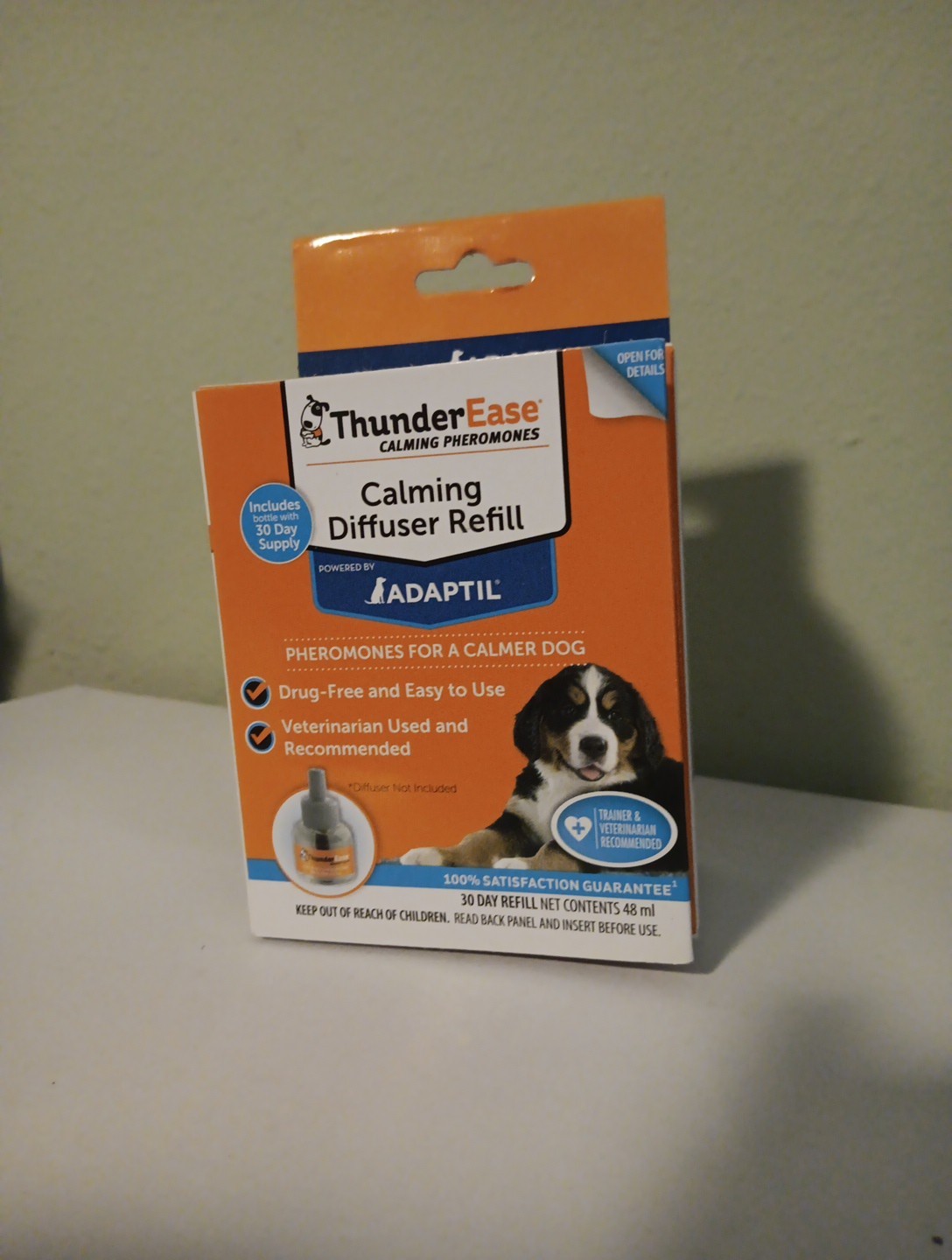 ThunderEase Adaptil Calming Diffuser Refill Pheromones for Calmer Dog Drug Free