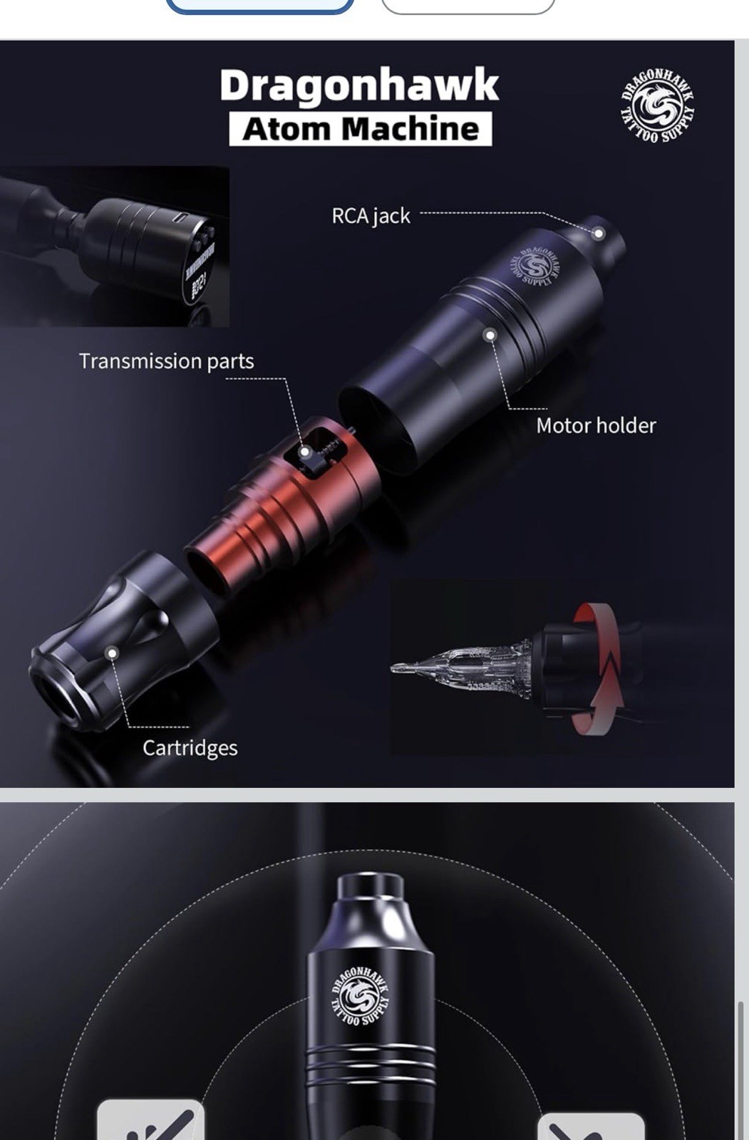 Wireless Tattoo Kit Complete for Beginners Pen Machine with Power Supply Needles