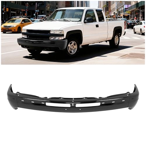 Front Bumper Face Bar Compatible with 1999-2006 Chevy/Chevrolet Silverado Black