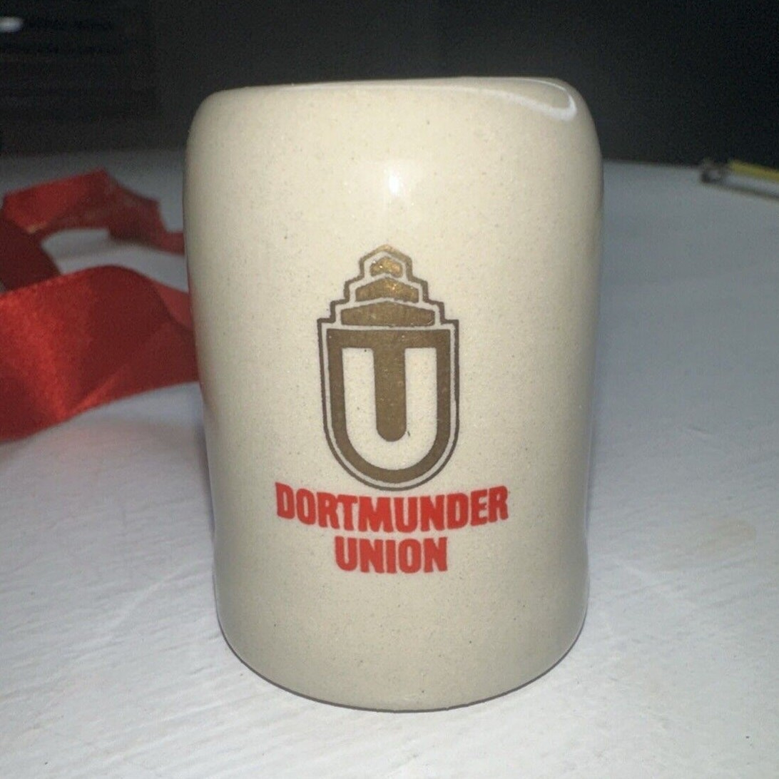 Vintage Dortmunder Union German Stoneware Beer Mug 1.5 OZ