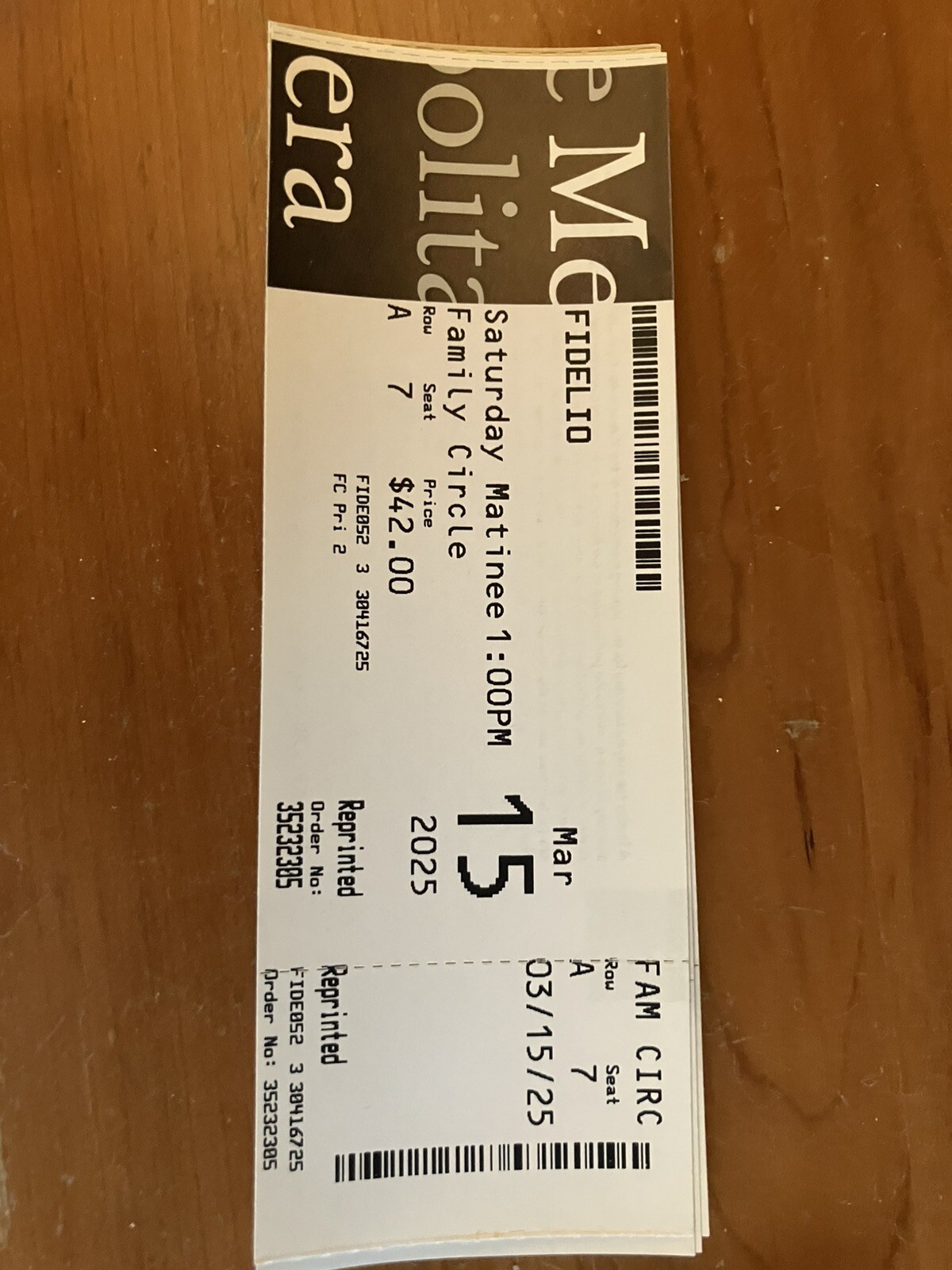 4 (2025) Metropolitan Opera Tickets