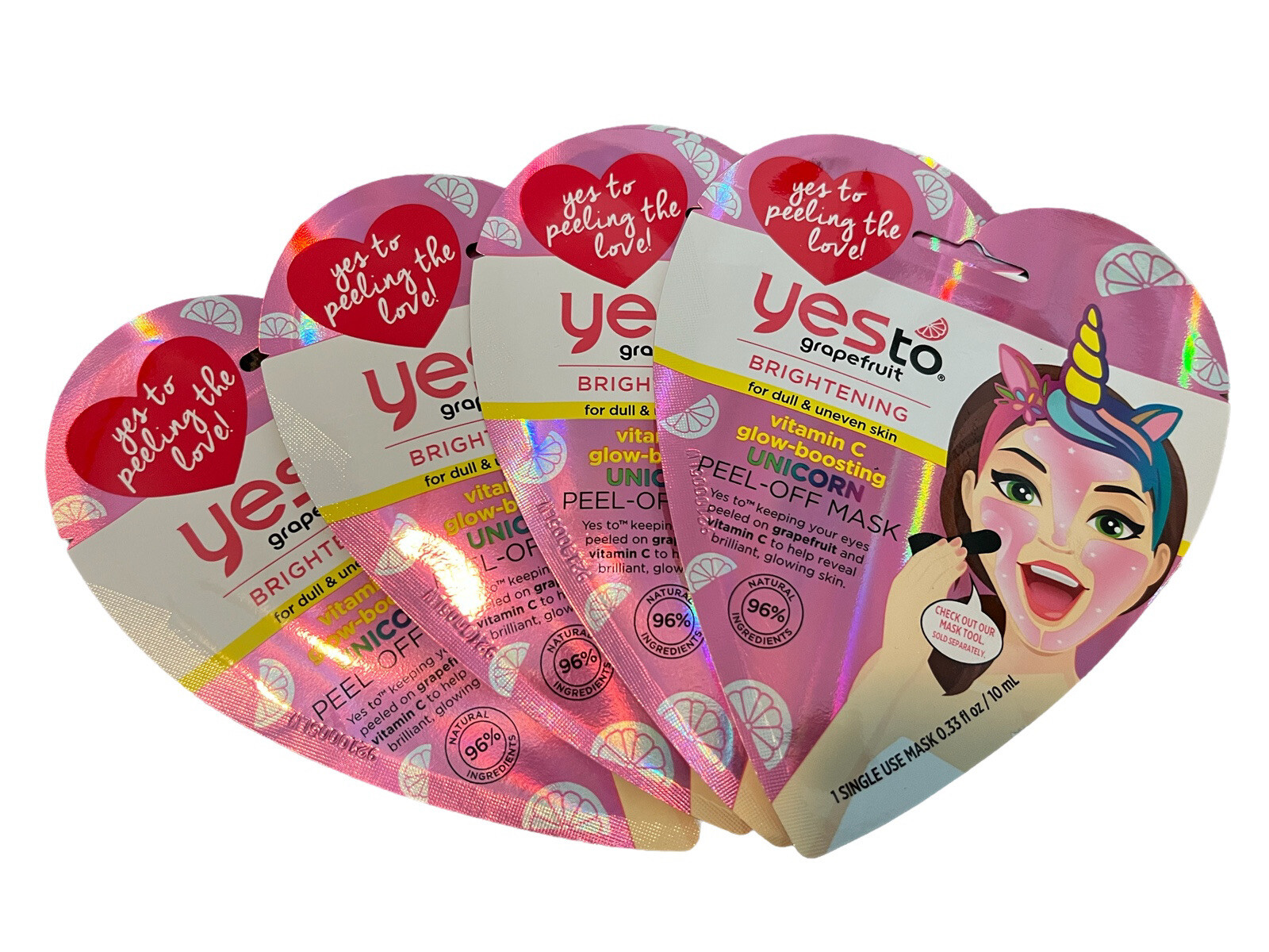 Yes To Grapefruit Brightening Peel-off Mask Vitamin C Boosting Unicorn FACIAL