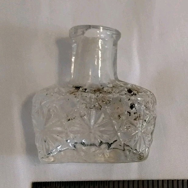 Decorative Glass Perfume Bottle Small Star Pattern