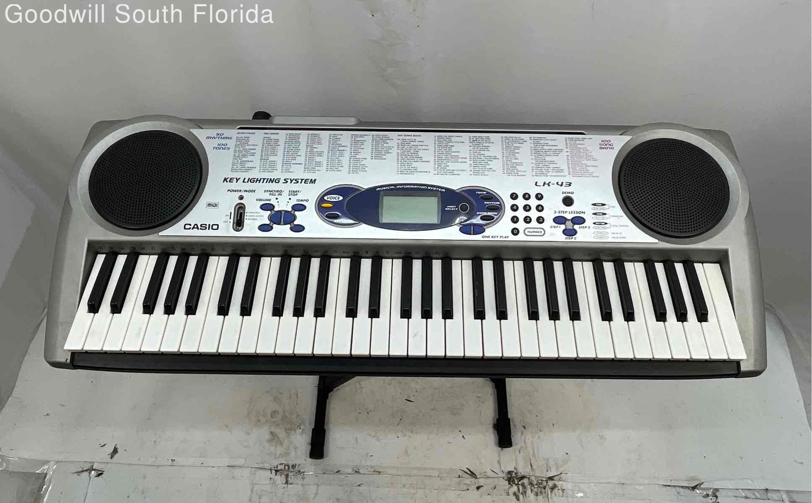 Casio LK-43 Built-In Speaker 61 Keys Portable Electronic Keyboard No Stand