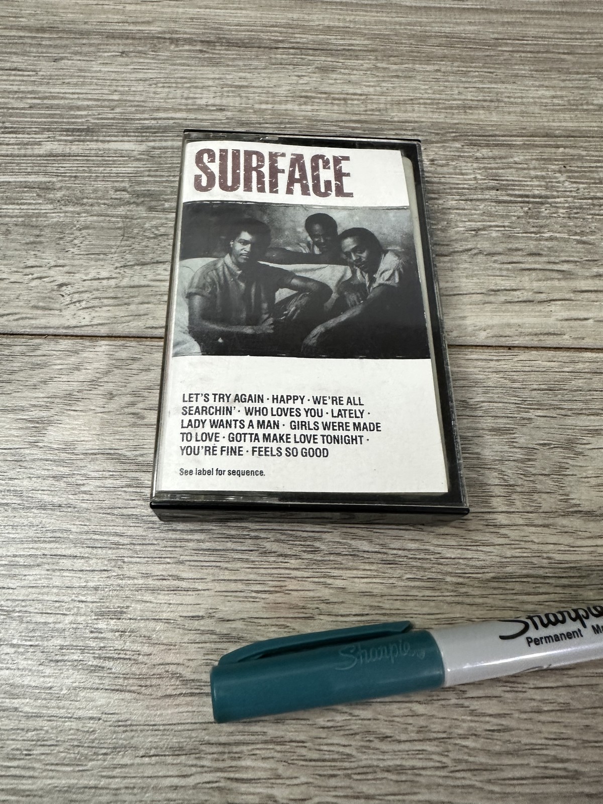 Vintage Surface Cassette Tape 1986 Self Titled R&B Soul Album CBS Records