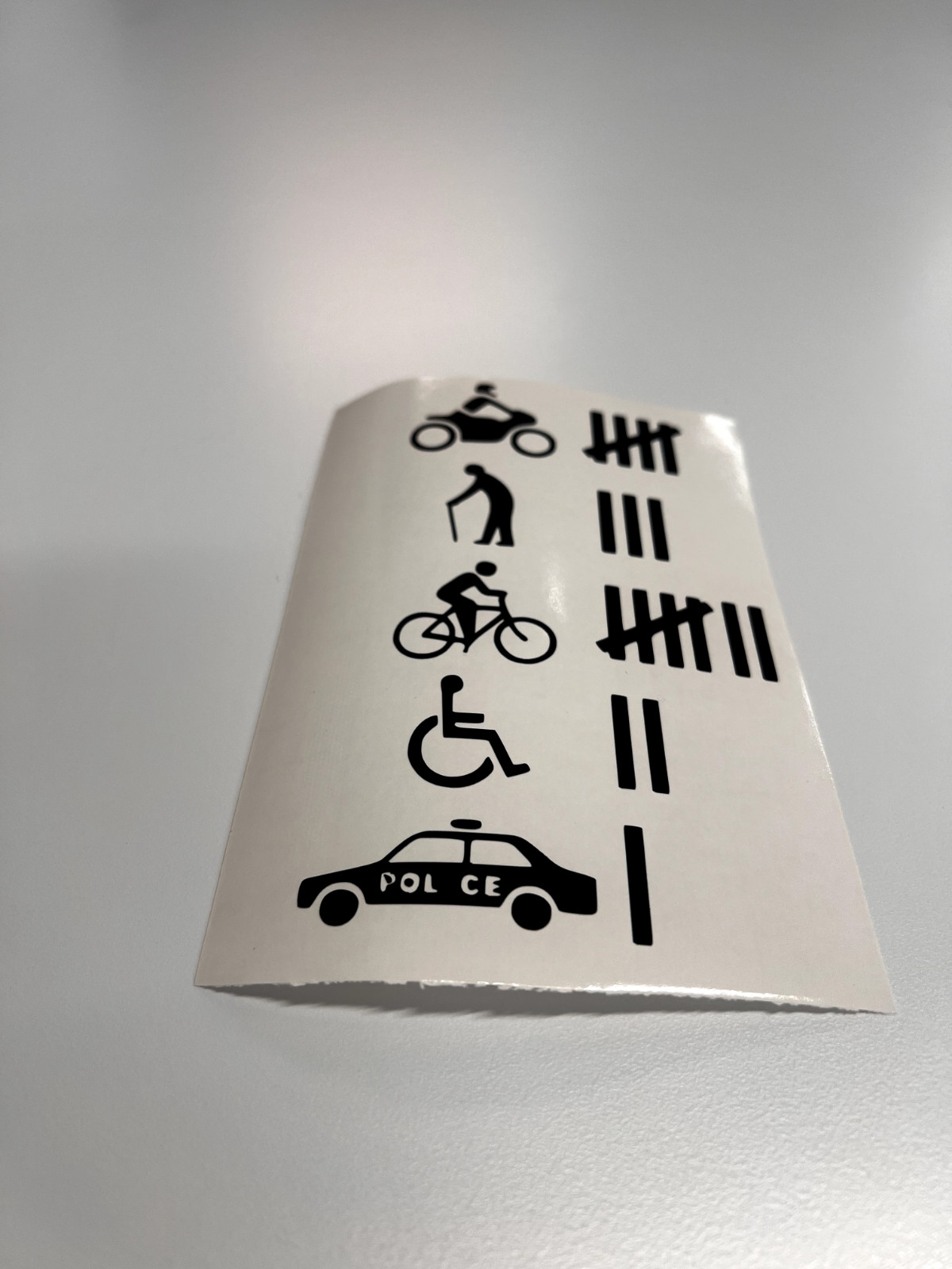 Vinyl Decal Sticker Waterproof Car Window Laptop Wall Graphic ACCIDENT TALLY 