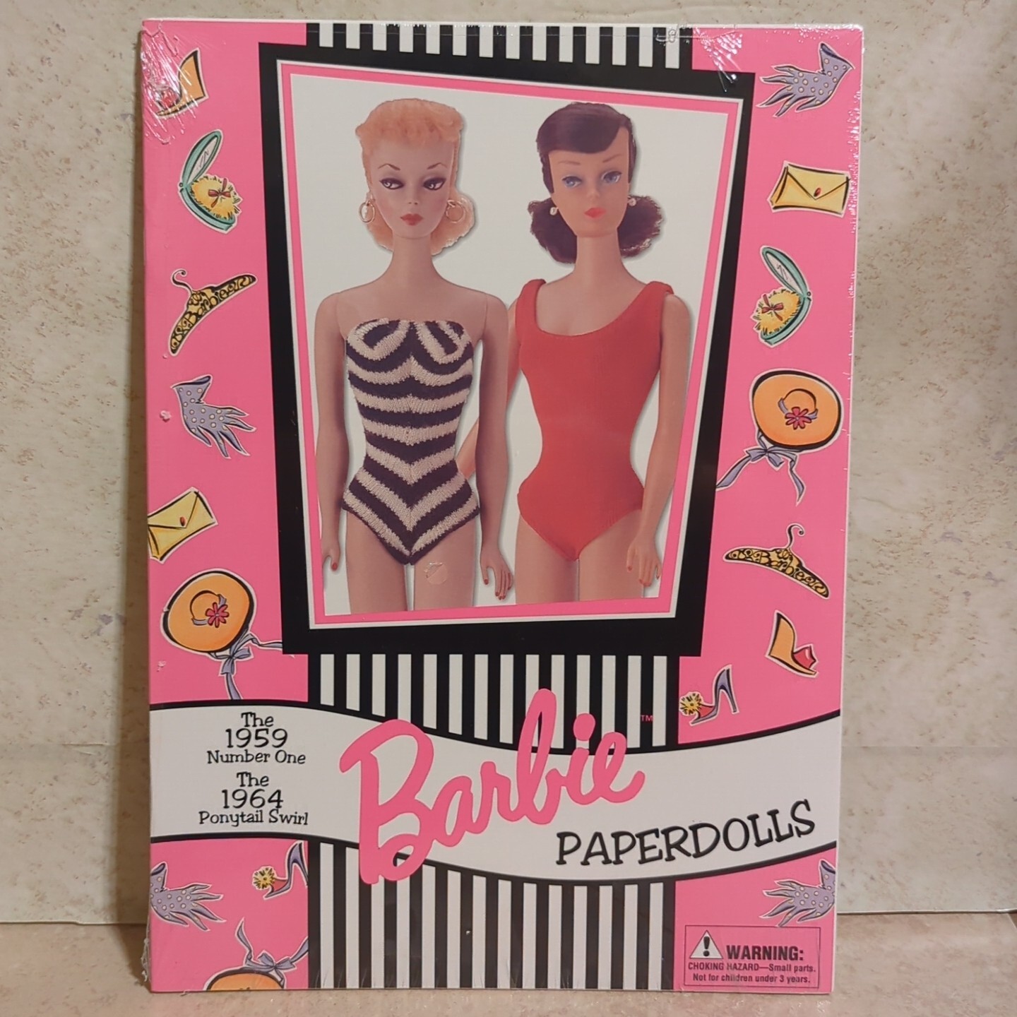 Vtg Barbie Paper dolls The 1959 Number One/The 1964 Ponytail Swirl NEW Sealed