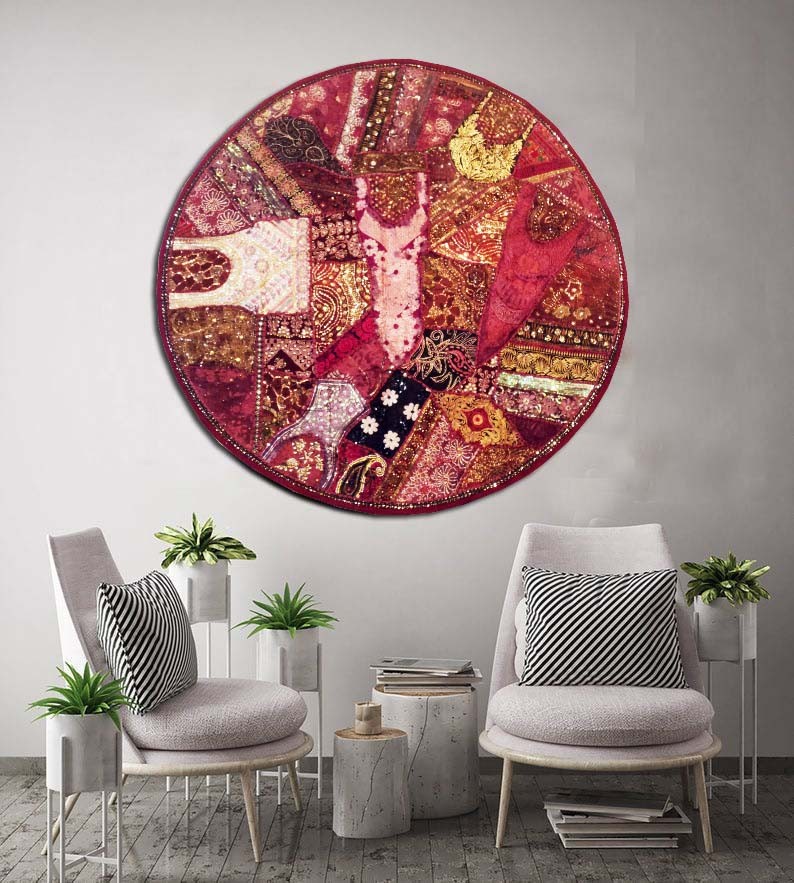 Living Room/Bedroom Cotton Handmade Throw Tapestry Patchwork Decor Wall Hanging