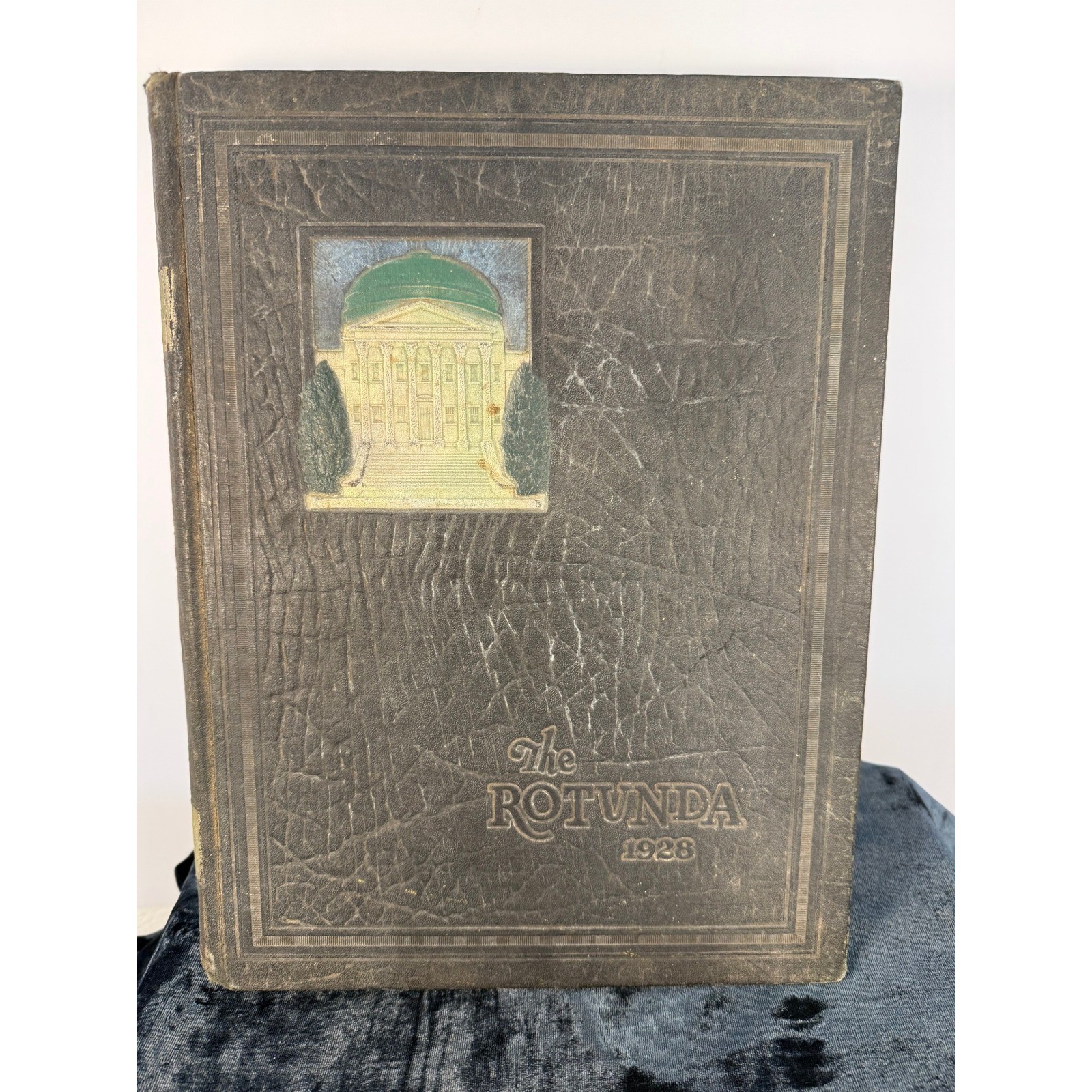 The Rotunda 1928 Yearbook Southern Methodist University Dallas Hardcover Book