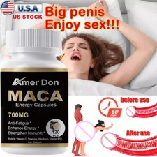 Maca Root 120 Capsules-Testosterone Booster-Improve Stamina,Increase Energy