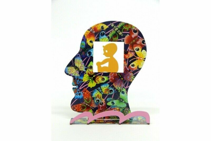 Pop art Metal Head sculpture " baby " by DAVID GERSTEIN