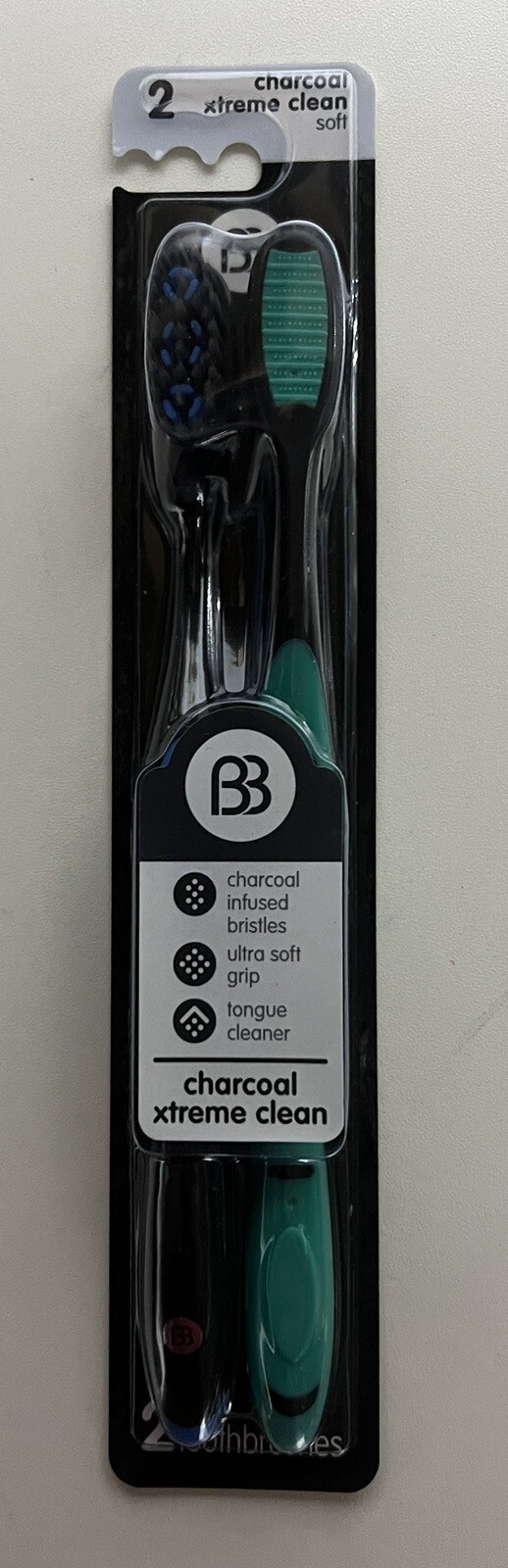 Brush Buddies~ Charcoal Infused Toothbrushs - Soft Bristle Teal