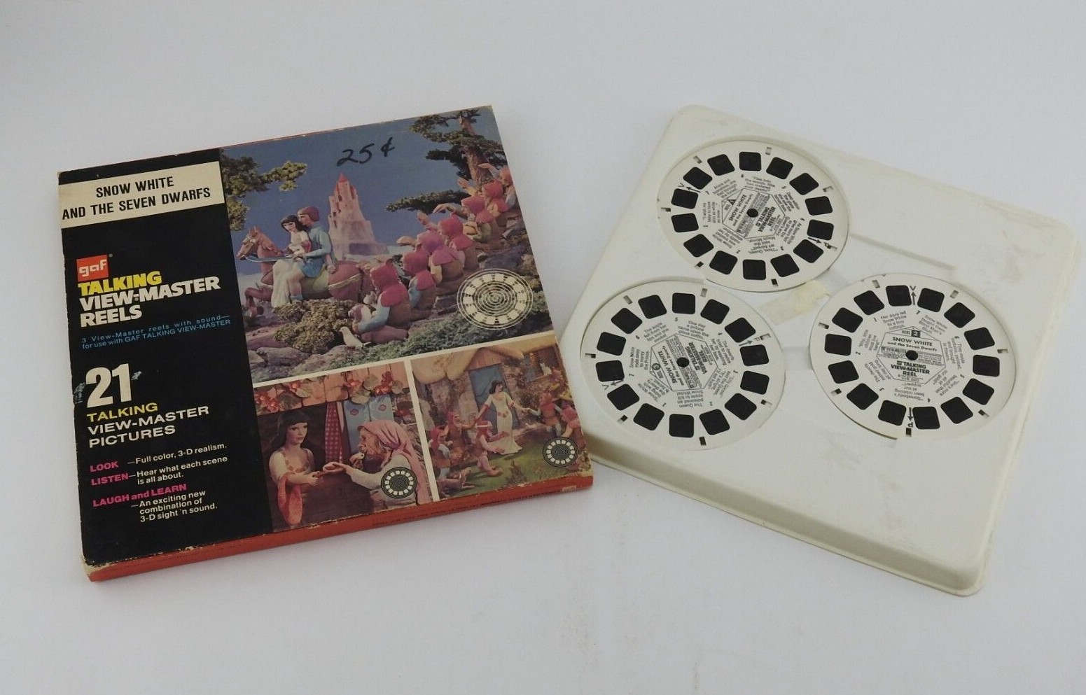 Vintage View Master Talking Reel Box Set View-Master Snow White Seven Dwarfs  