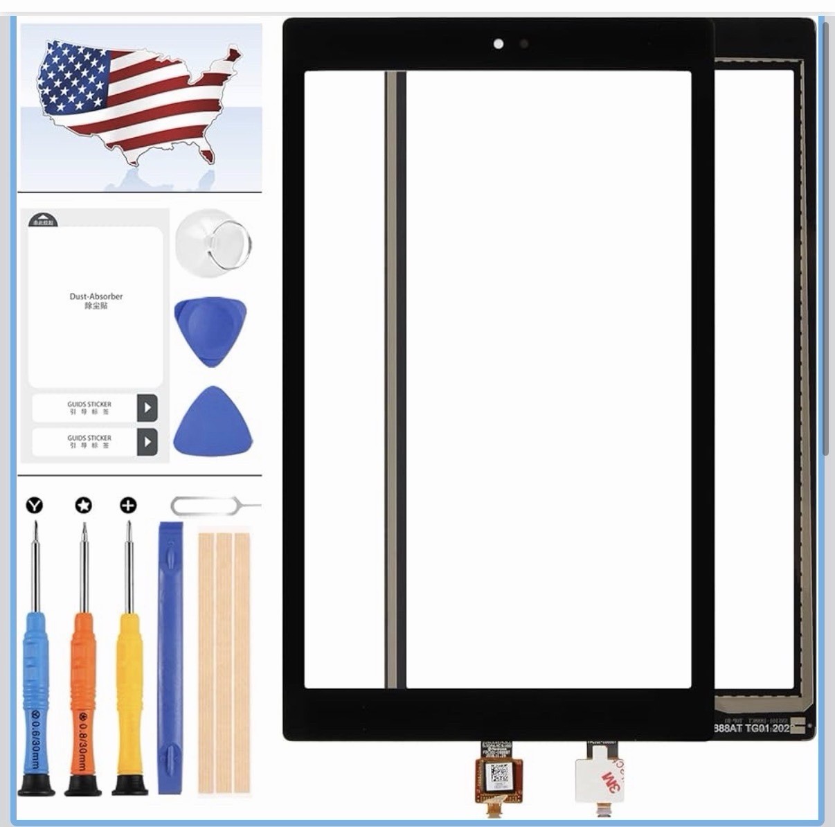 Replacement For Amazon Fire HD 10 (9th Gen) M2V3R5 LCD Touch Screen With Tools