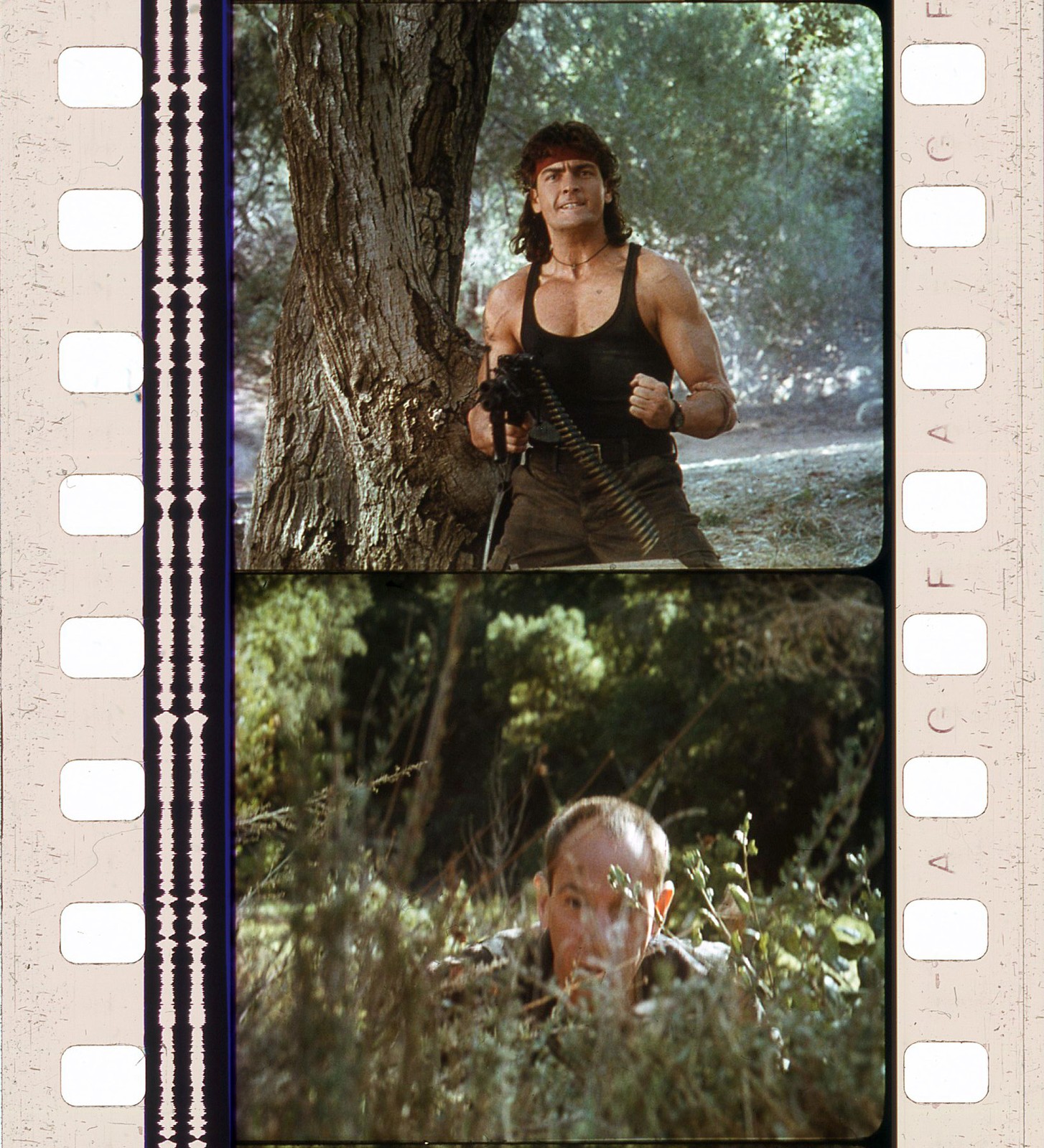 HOT SHOTS! PART DEUX great FLAT movie trailer on 35mm film 1993 (mm100)