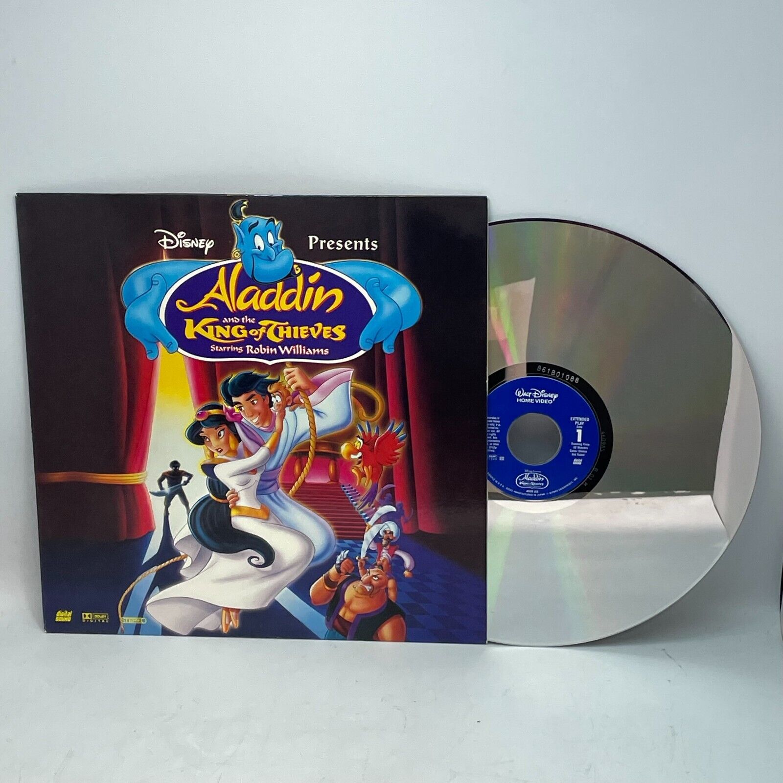 Disney Aladdin And The King Of Thieves Laserdisc Movie OG US 1996 Edition VG+!