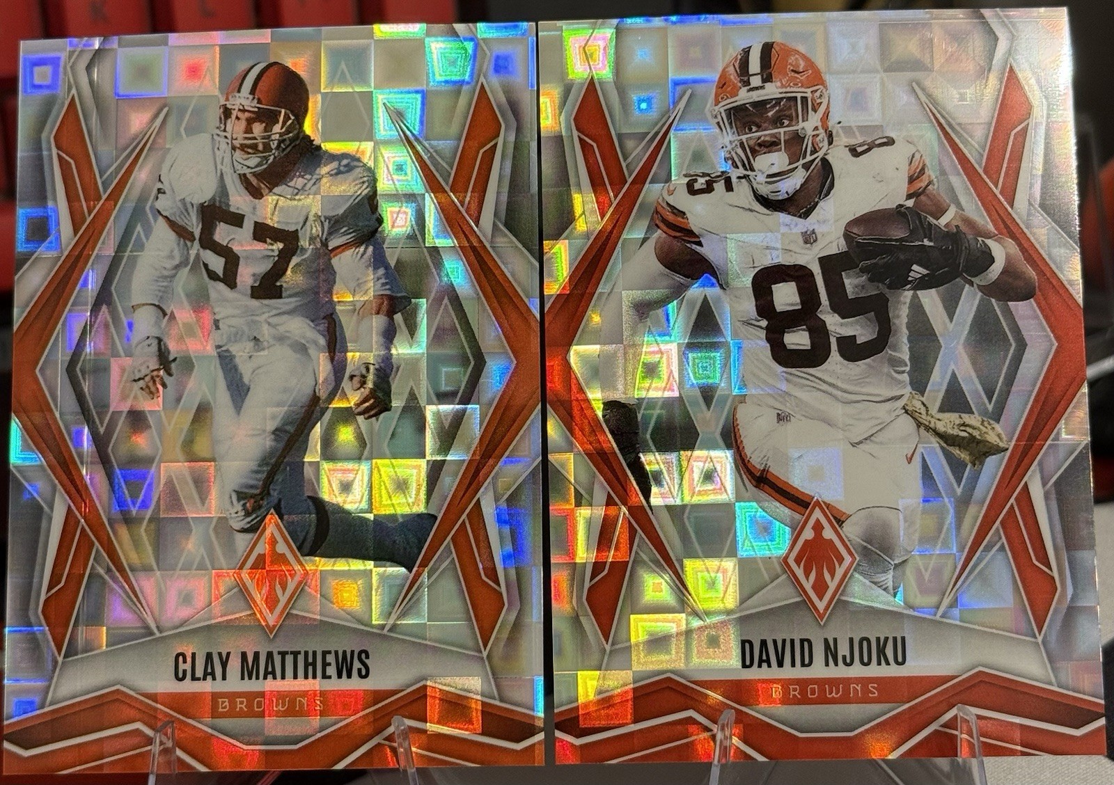 2025 Panini Phoenix - David Njoku And Clay Matthew’s Lot Silver