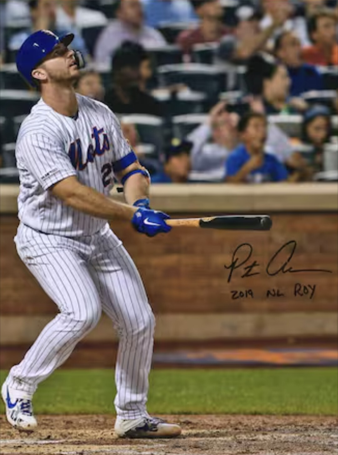 Pete Alonzo Signed NEW YORK METS Autographed 8X10 Reprint RP  Photo 2019 NL ROY