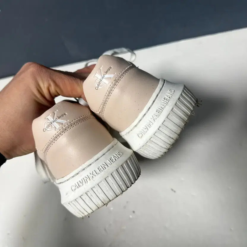 Calvin Klein Pink Leather Sneakers 230