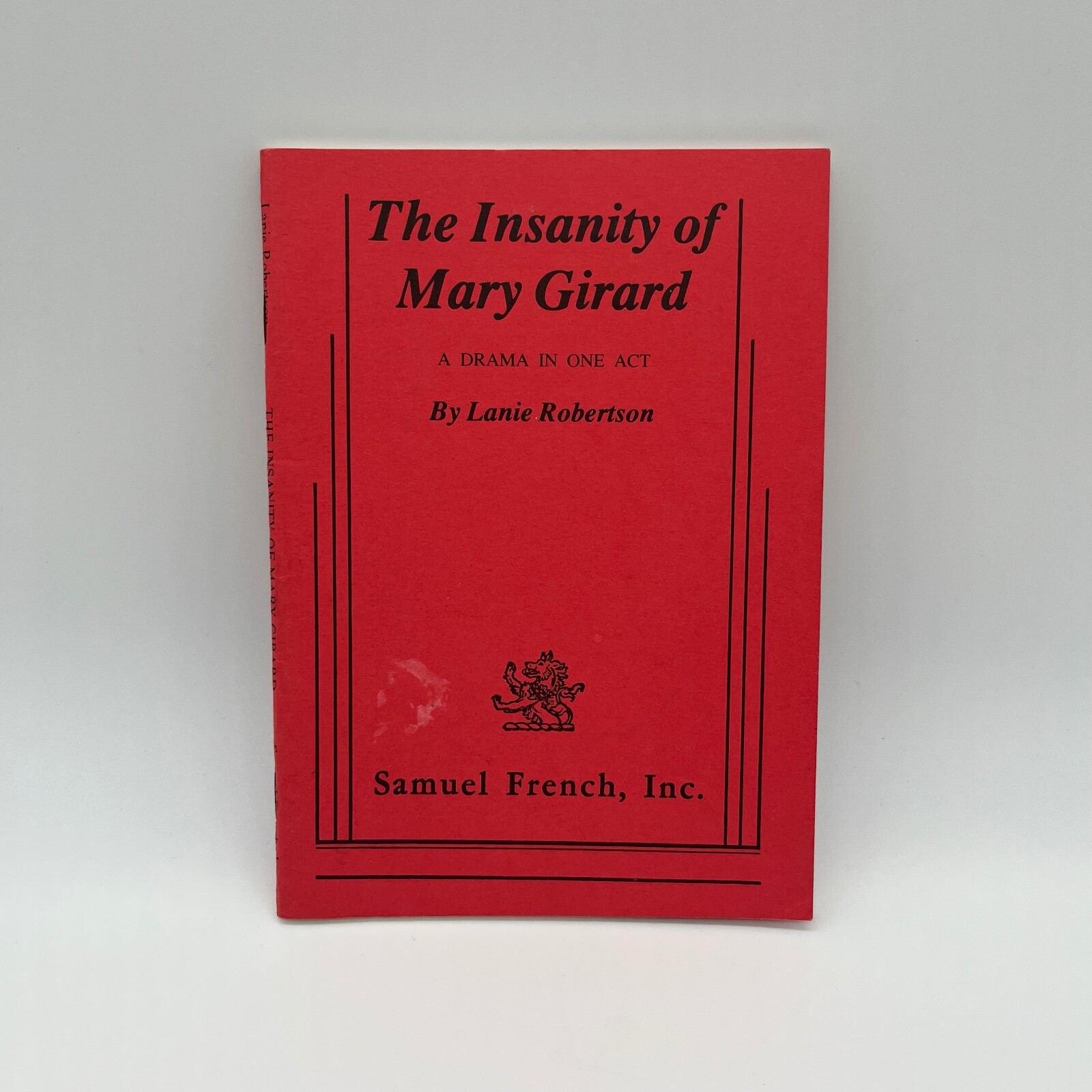 Samuel French The Insanity of Mary Girard Drama One Act Play Script