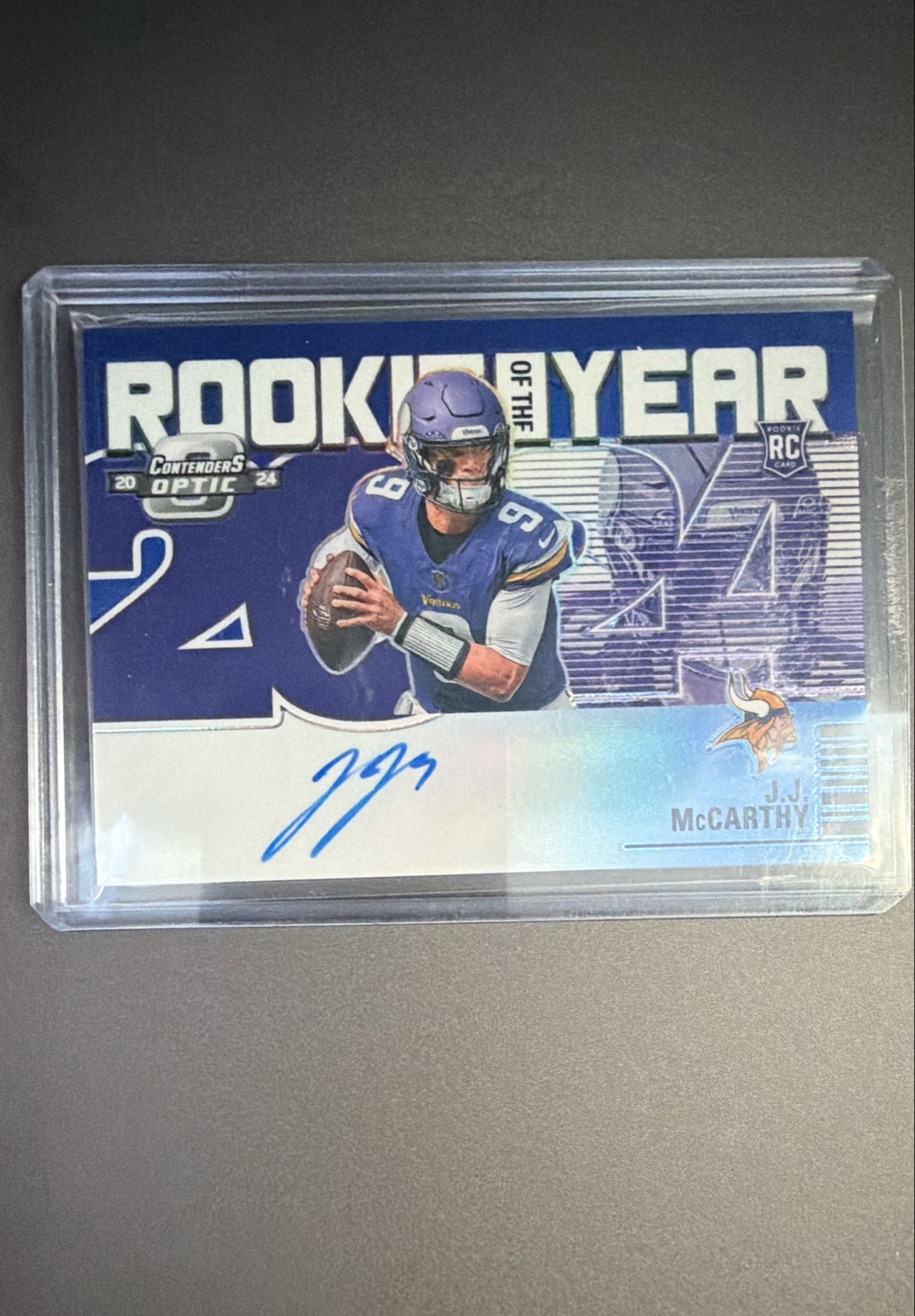 2024 Panini Contenders Optic - Rookie of the Year Contenders J.J. McCarthy...