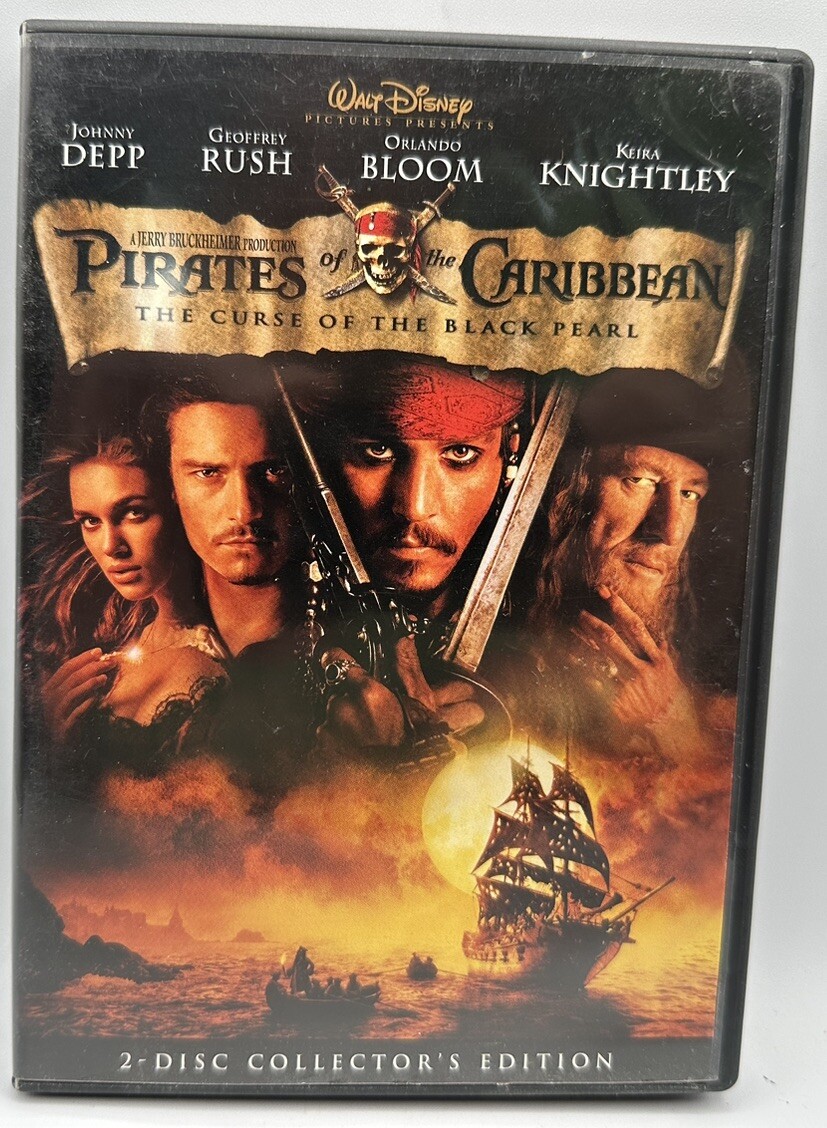 Pirates Of The Caribbean The Curse Of The Black Pearl DVD 2 Disc Edition 2004