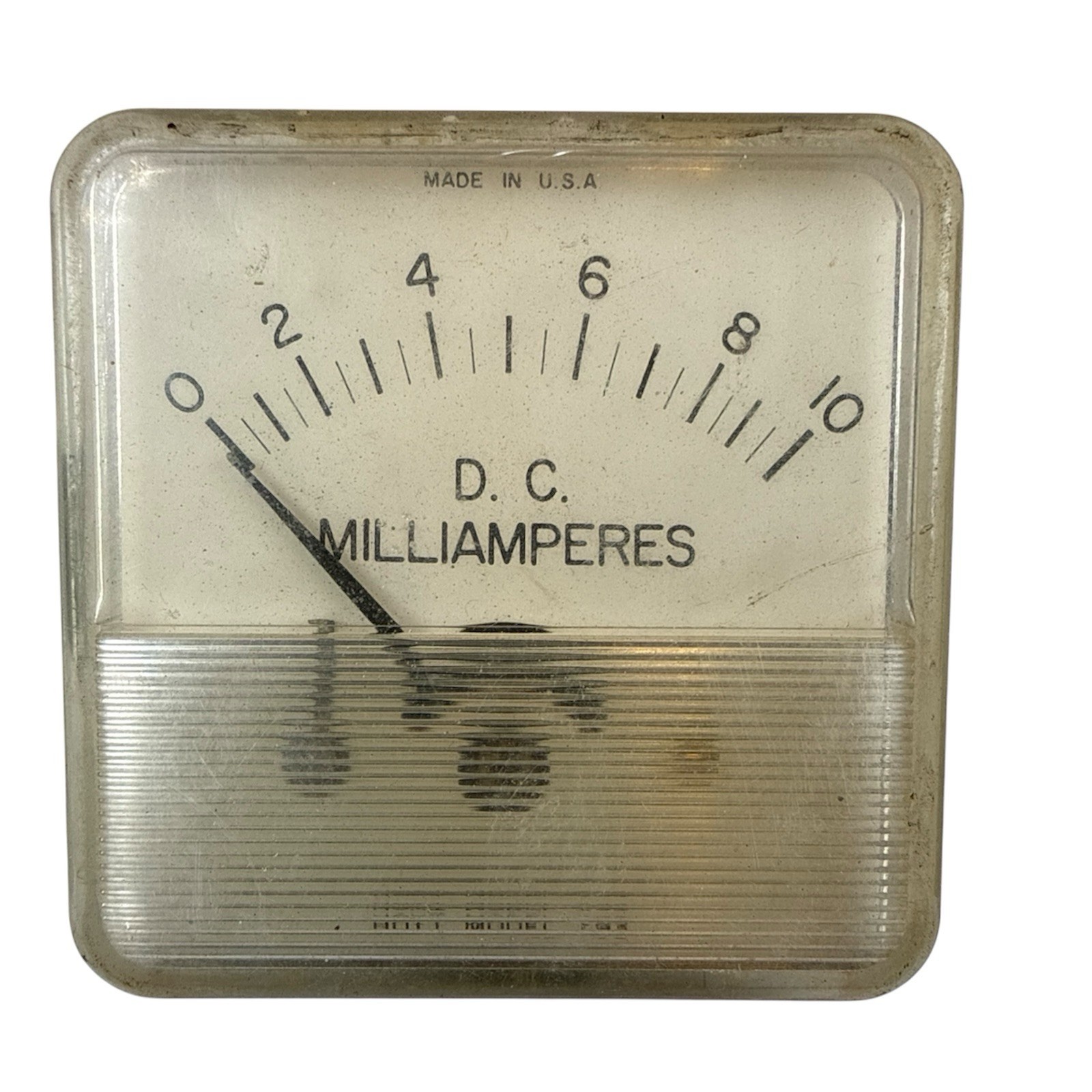 Vtg DC MILLIAMPERES 0-10  METER - HOYT MODEL 793 Shop Meter Made In USA