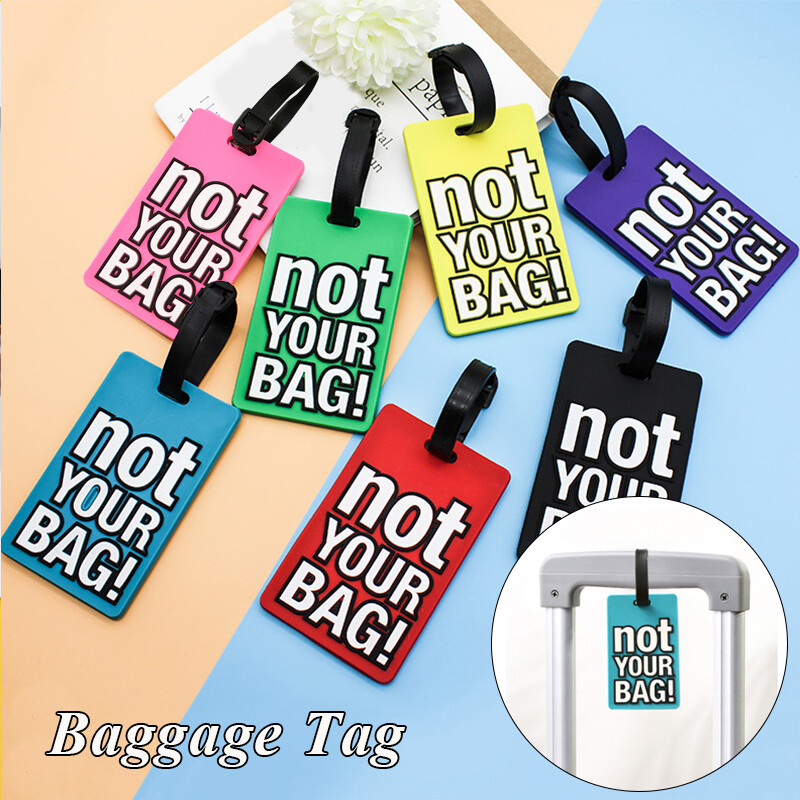 Luggage Tags PVC Hang Tag Baggage Labels Name Address Suitcase Travel Holida ↲