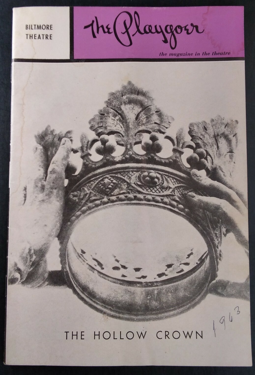 Hollywood Biltmore Theatre 1963 Rare  Playgoer Magazine Hollow Crown Great Ads 