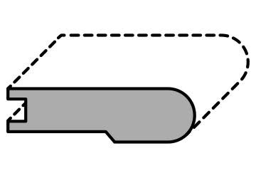 Shaw SSH38-PC.YM 78"L Hardwood Flooring Flush Stair Nose - Sold - Buckskin