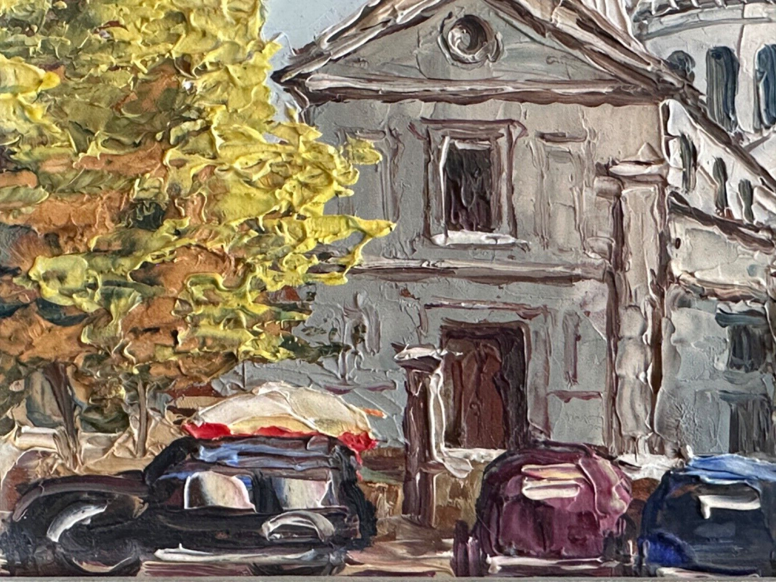 Antique Painting Oil On Panel Signed Robert Mas Paris Montmartre Dauphine