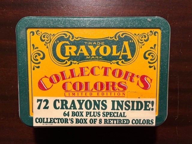 Vintage 1991 Crayola Collectors Tin Limited Edition 72 Crayons/8 Retired -Sealed