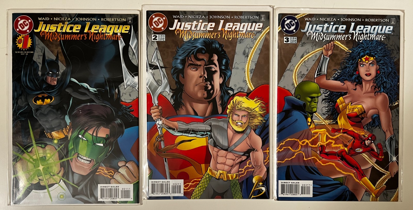 Justice League: A Midsummer's Nightmare #1-3 (of 3) Complete Connecting Cover Se