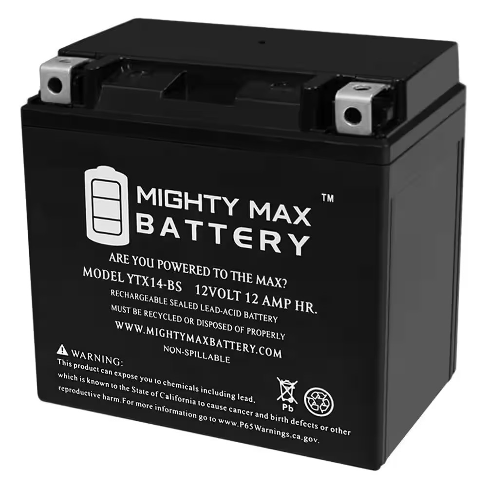 YTX14-BS Battery for Honda 500 TRX500FA Fourtrax Rubicon 2001-2011