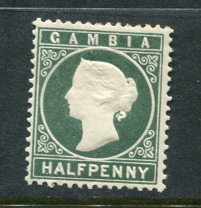 Gambia #12 Victoria 1/2 P. [Mint Hinged]