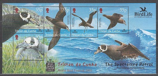 Tristan da Cunha - Yvert 36 Sheets ** Mnh  Birds Fauna