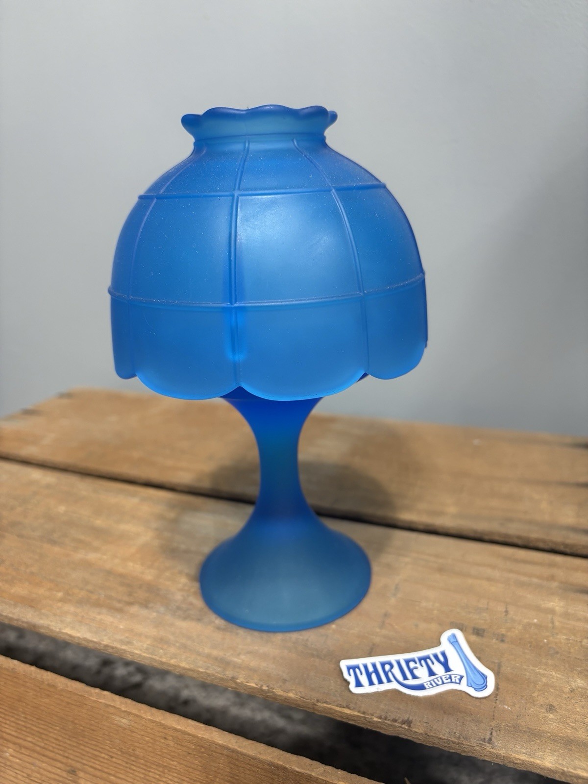 westmoreland blue satin fairy lamp
