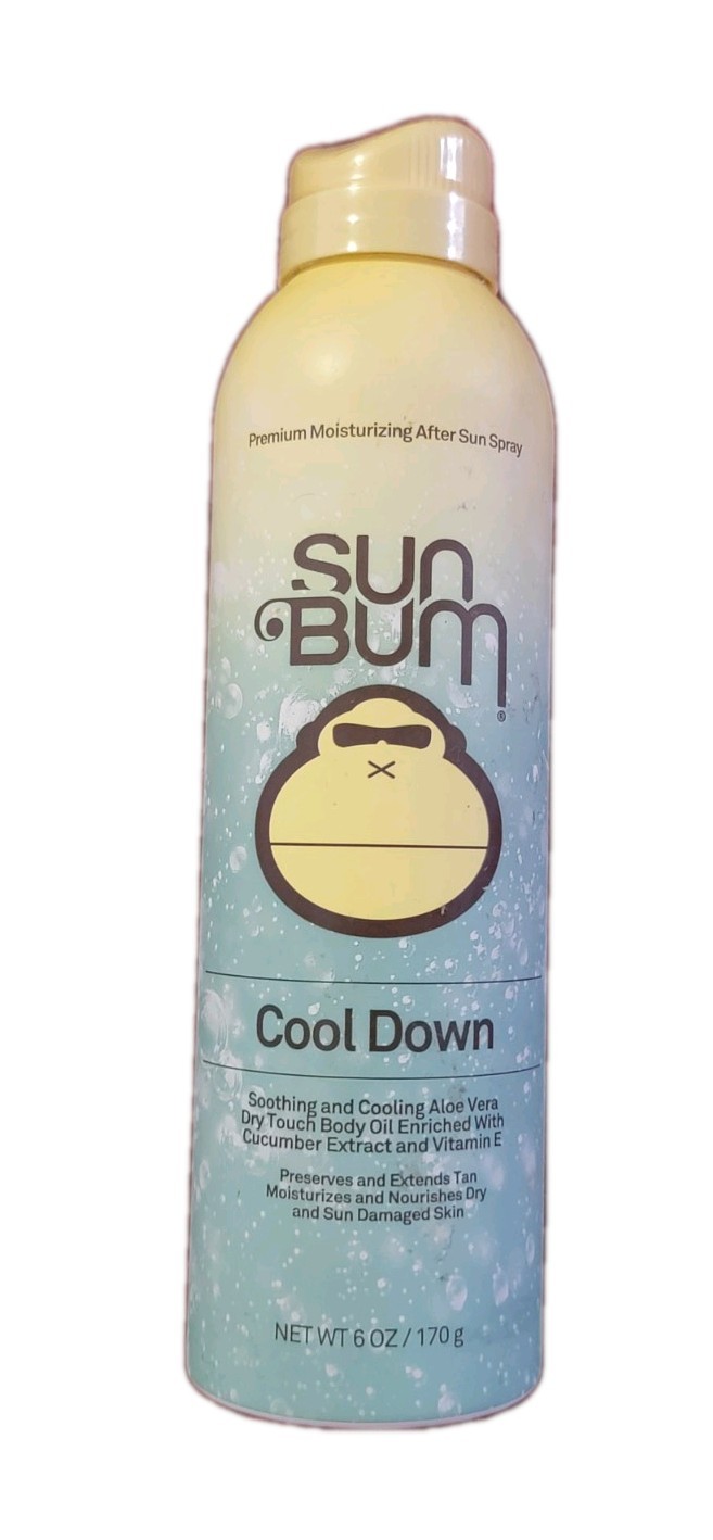 Sun Bum After Sun Cool Down Spray Dry Touch Aloe Cucumber Vitamin E 6 oz