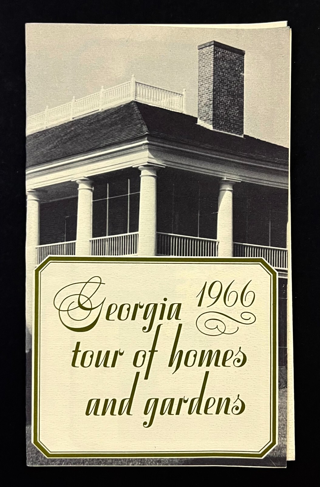 1966 Georgia Historic Tour Of Homes & Gardens Vintage Travel Brochure Guide GA