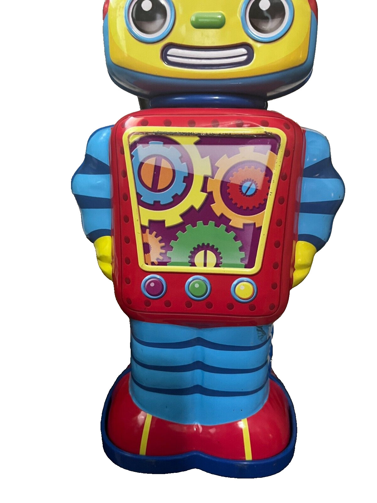 Schylling Cosmo Wind Up 10" Metal Robot Tin Toys 2011 old Style 16357W Works VGC