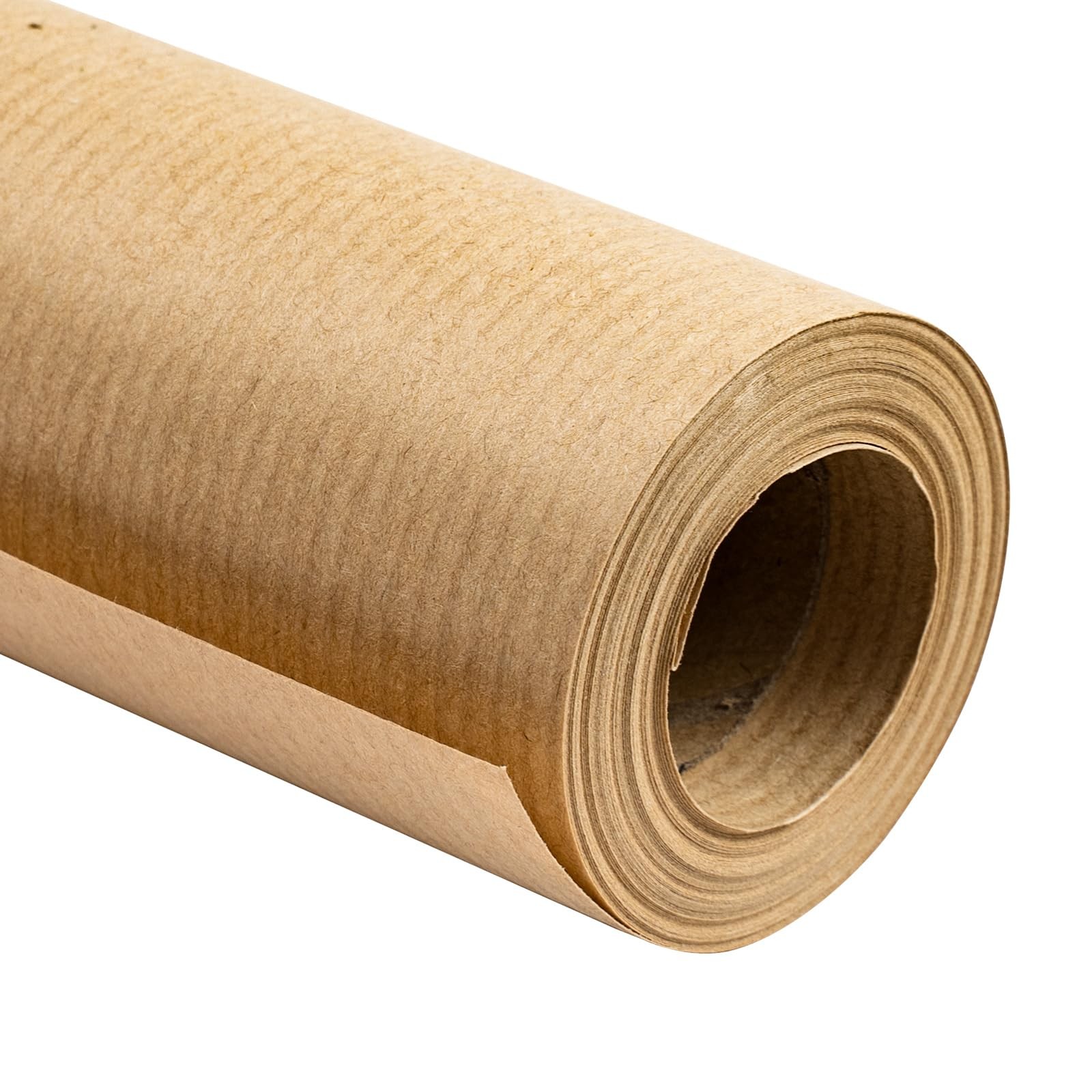 Brown Kraft Paper Roll  17.5 inches x 32.8 feet  Recyclable Dyed Lined Kraft ...