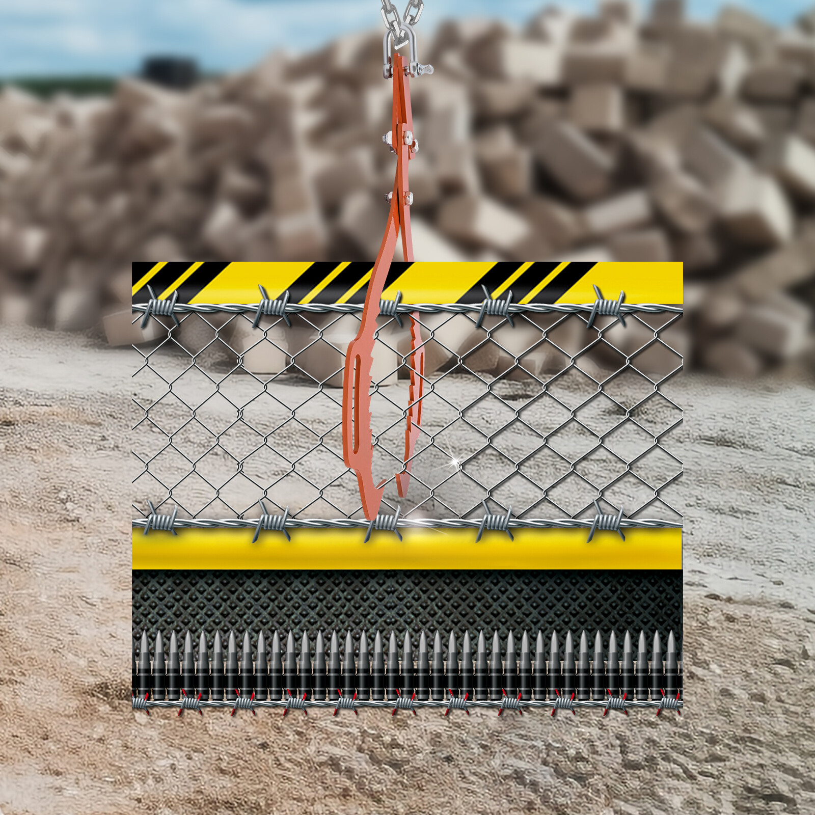 25 in Claw Hook Log Lifting Tongs Heavy Duty Grapple Timber Claw 1000kg/2200lbs~