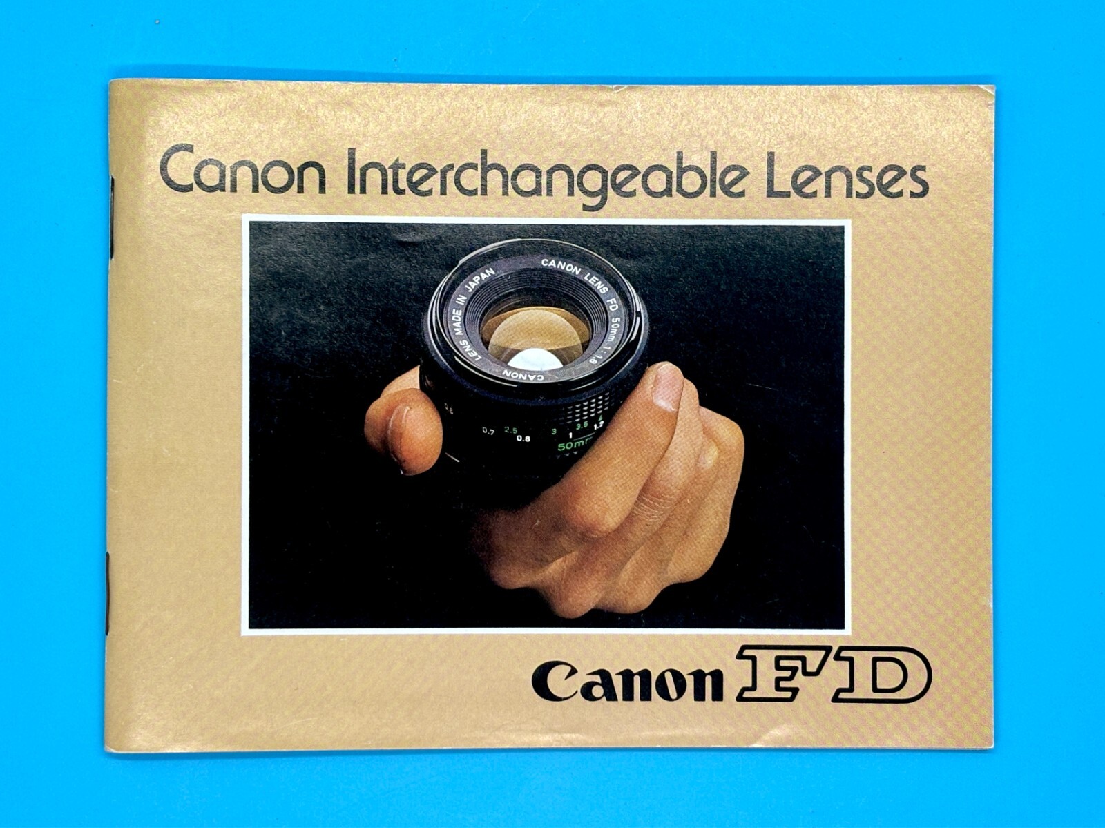 Canon FD Interchangeable Lenses Guide Book Sales Brochure Genuine Original Nice