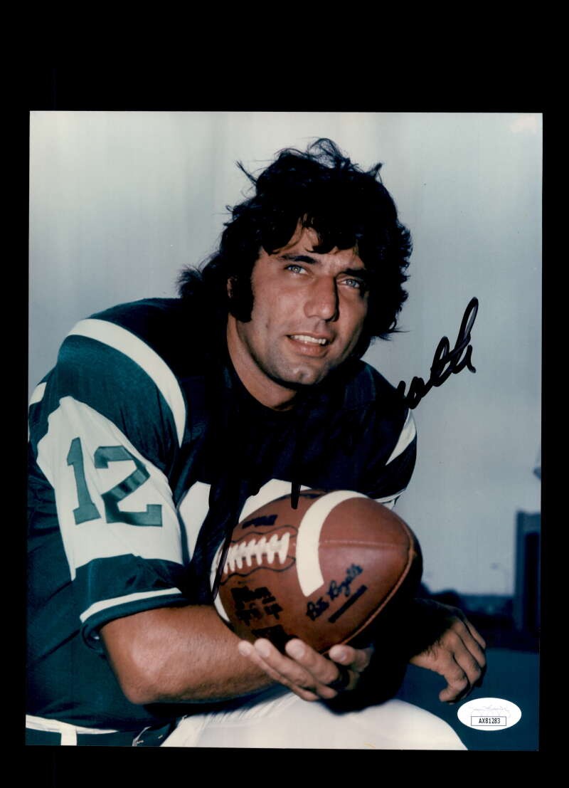 Joe Namath JSA Coa Signed  8x10 Photo Autograph Jets