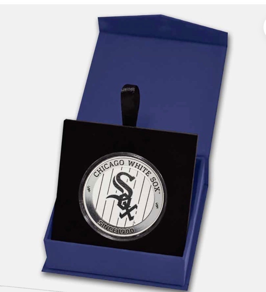 MLB Chicago White Sox 1 oz Silver Colorized Round (w/ Box)